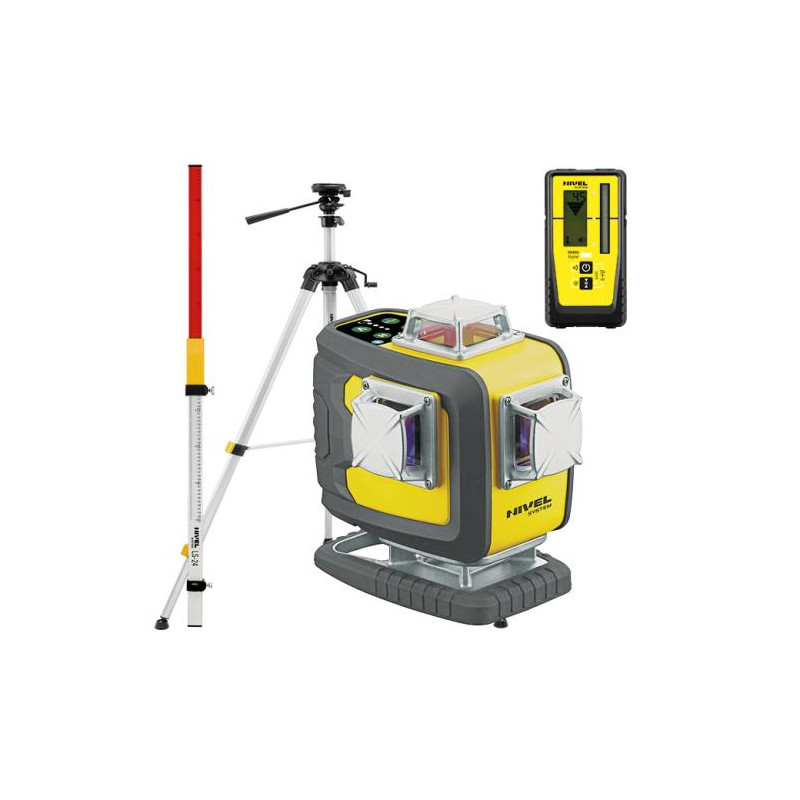 Laser budowlany Nivel System CL4D-G - ZESTAW statyw SJJ-M1 EX czujnik RD800 + łata LS-24 | Dobra Cena | Sklep Online - Norwit.pl