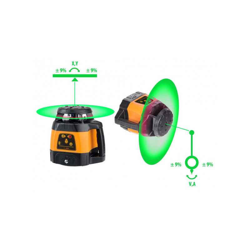 Niwelator laserowy rotacyjny geo-FENNEL FLG 245HV-GREEN samopoziomujący | Dobra Cena | Sklep Online - Norwit.pl