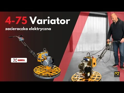 Zacieraczka elektryczna Barikell 4-75 Variator - Poznaj ją w akcji!