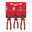 Zestaw szczypiec VDE 3 szt. Milwaukee | VDE 3 Piece Plier Set