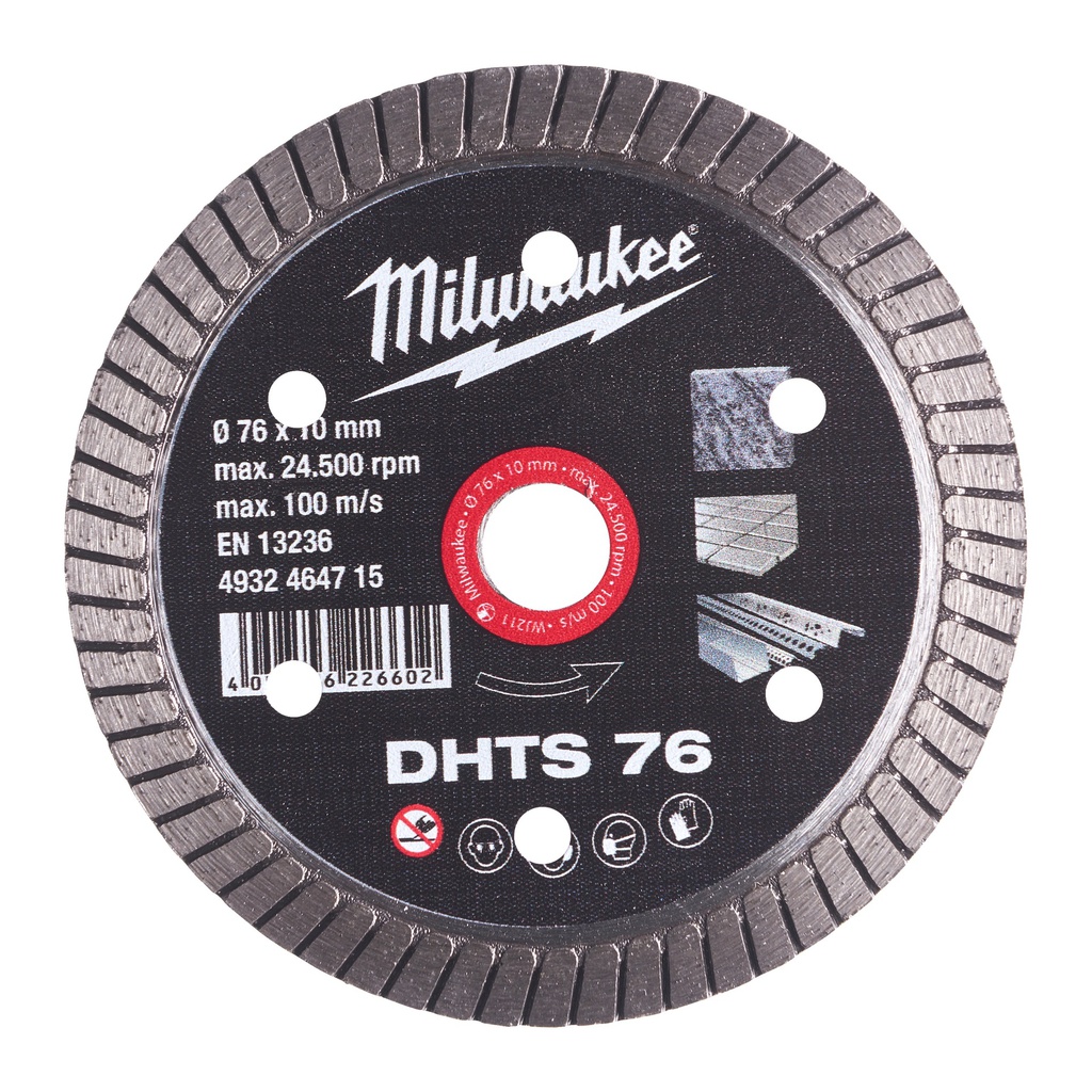 Tarcze diamentowe DHTS Milwaukee | DHTS 76 mm - 1pc