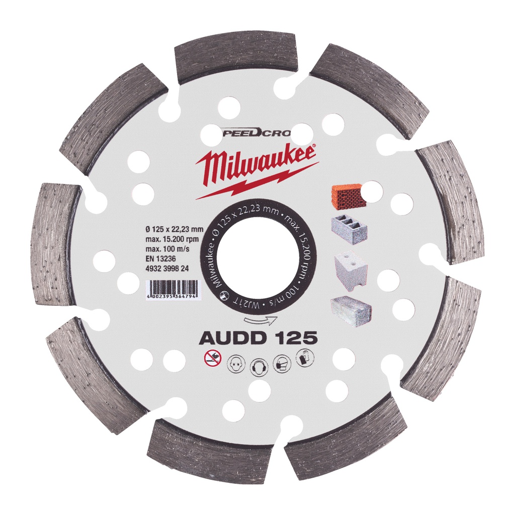 Tarcze SPEEDCROSS™ AUDD  Milwaukee | AUDD 125 mm - 1 pc