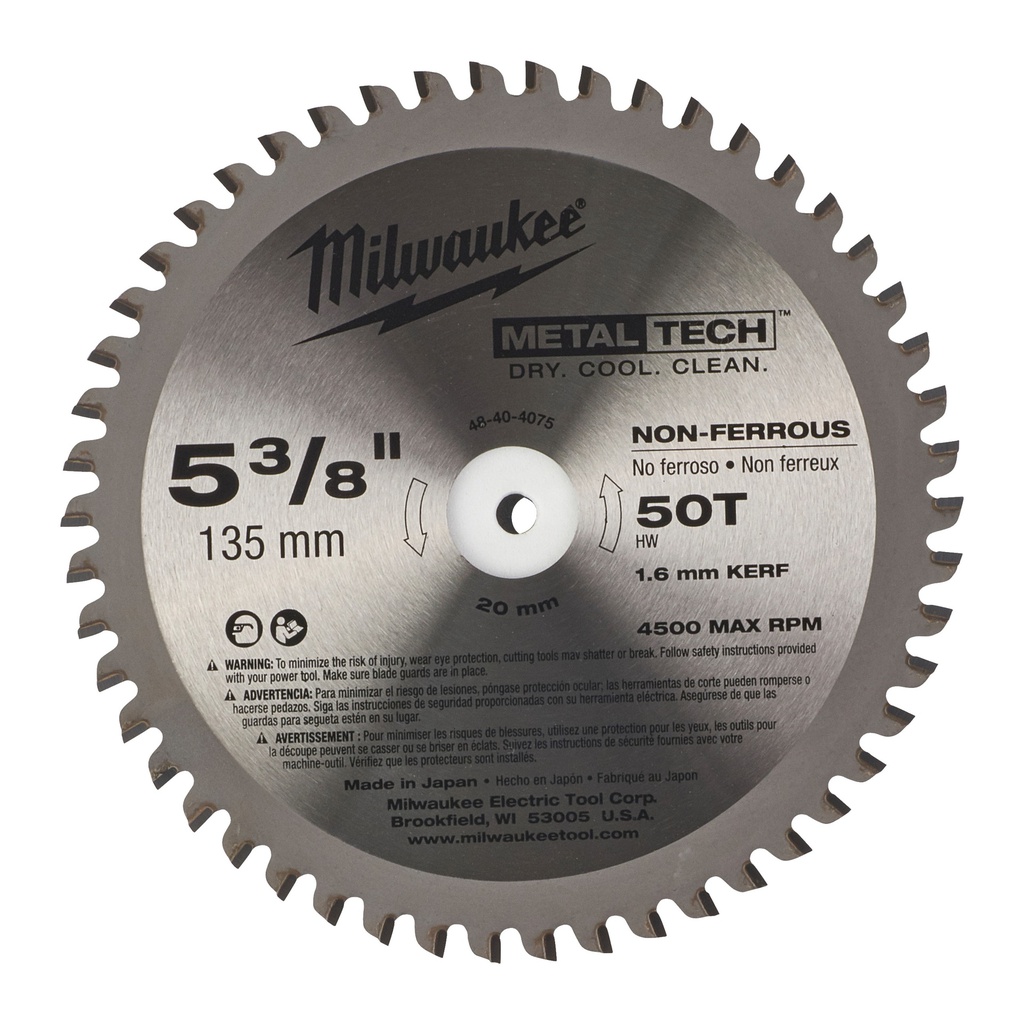 Tarcze tnące do metalu. Milwaukee | CSB P M 135 x 20 x 1.6 x 50 - 1pc