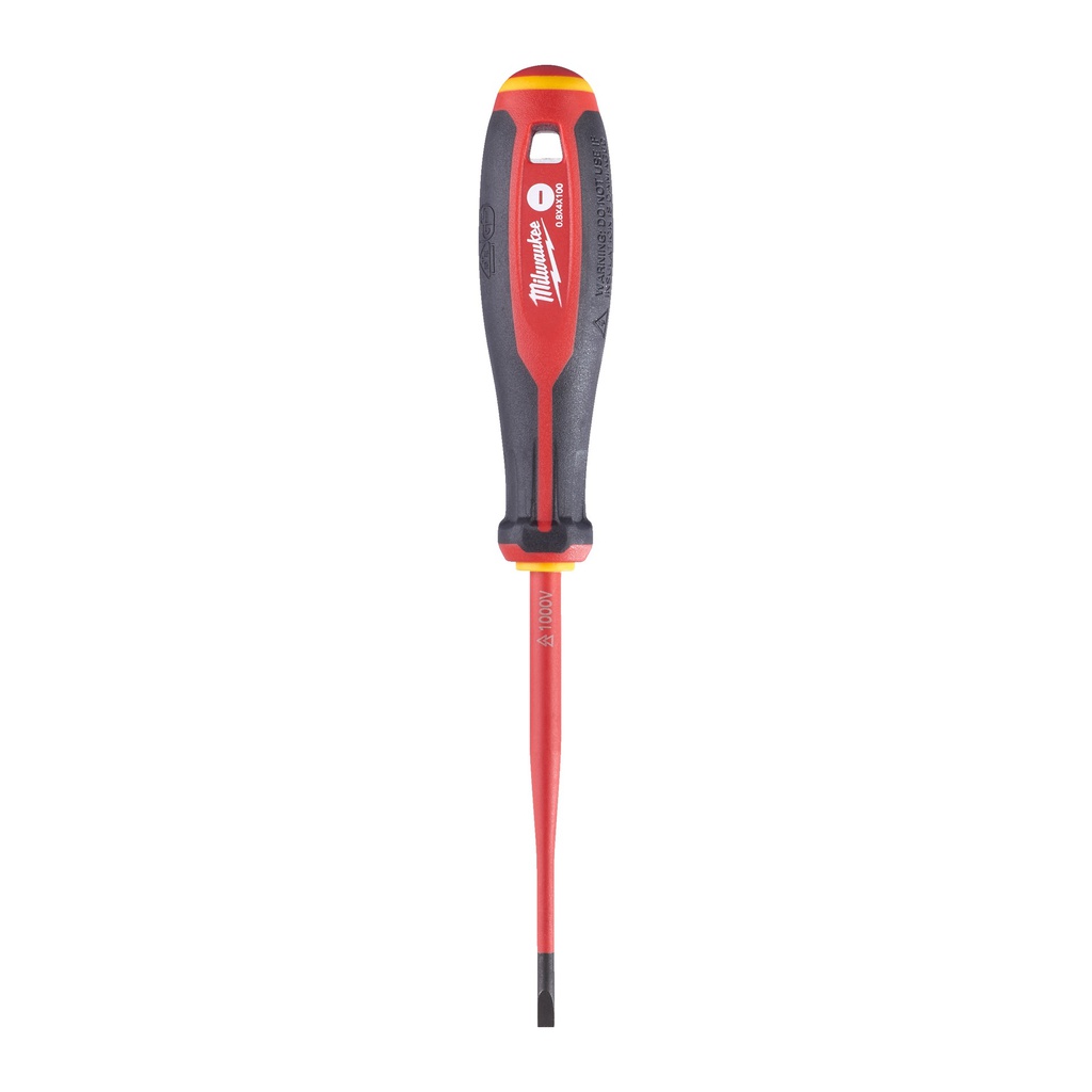 Wkrętai izolowane VDE Milwaukee | Tri-Lobe VDE Screwdriver - Slotted 0.8 x 4 x 100