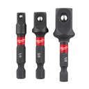 Adaptery nasadek i bitów Milwaukee | Impact adaptor set - 3pc