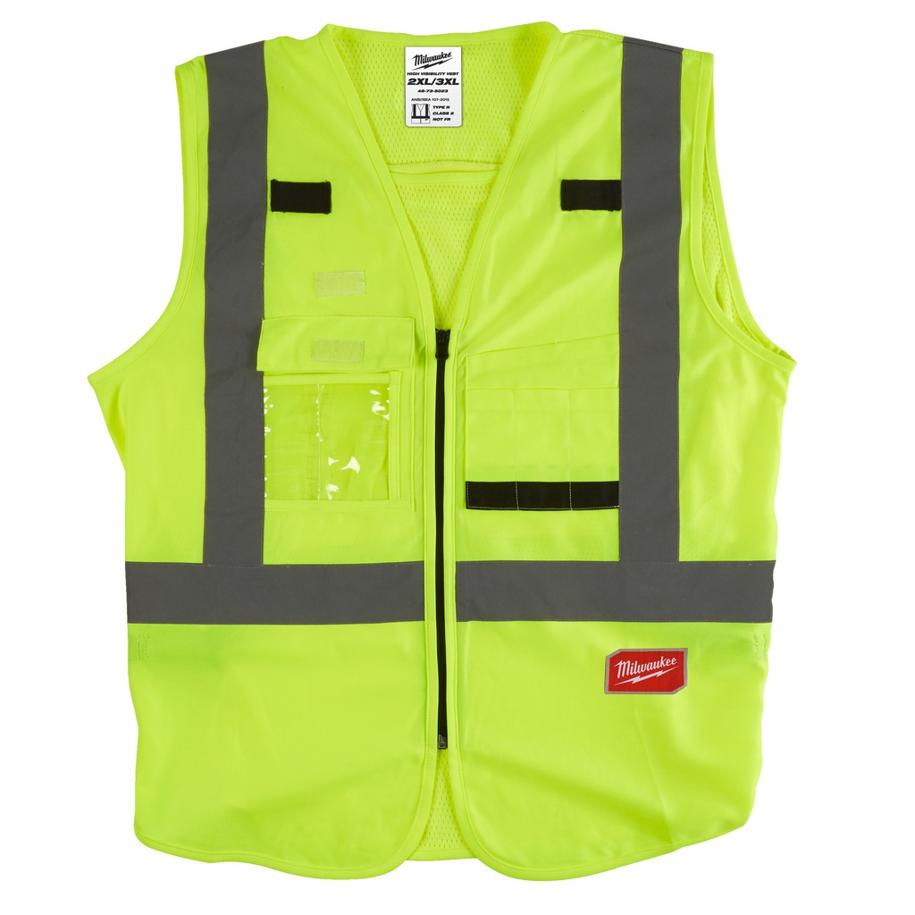 Kamizelka o intensywnej widzialności - żółta Milwaukee | High-Visibility Vest Yellow - 2XL/3XL