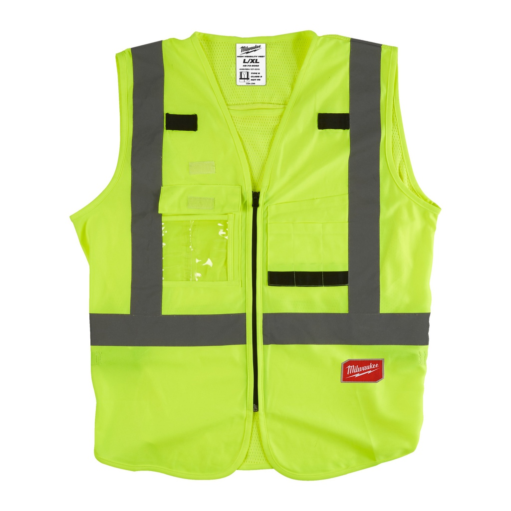 Kamizelka o intensywnej widzialności - żółta Milwaukee | High-Visibility Vest Yellow - L/XL