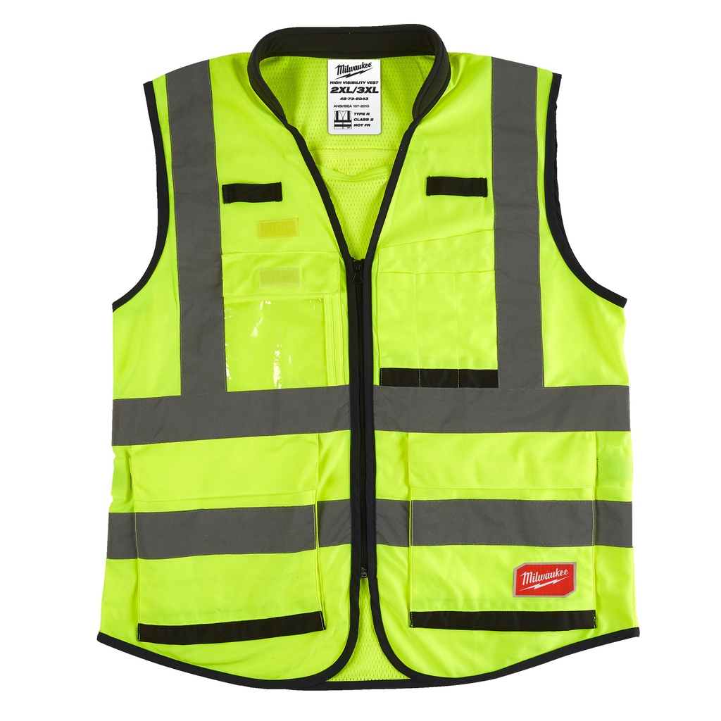 Kamizelka o intensywnej widzialności PREMIUM - żółta Milwaukee | Premium High-Visibility Vest Yellow - 2XL/3XL