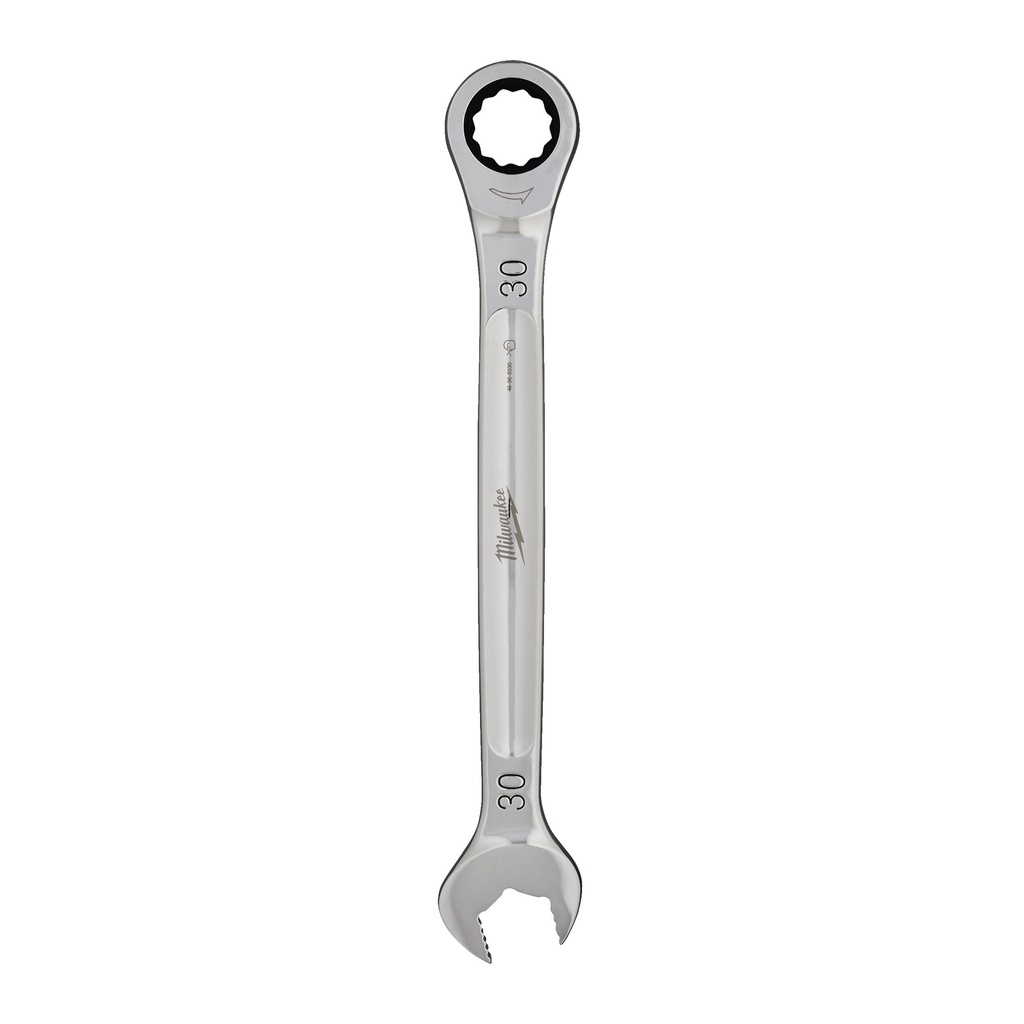 Klucze płasko-oczkowe z grzechotką MAX BITE™ Milwaukee | Maxbite Ratcheting Metric Combination Spanner - 30 mm