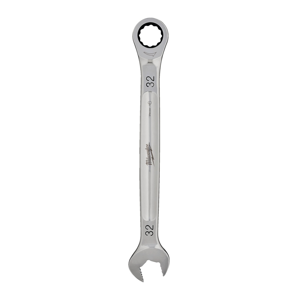 Klucze płasko-oczkowe z grzechotką MAX BITE™ Milwaukee | Maxbite Ratcheting Metric Combination Spanner - 32 mm