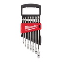 Zestawy kluczy płasko-oczkowych z grzechotką MAX BITE™ Milwaukee | 7 pc Maxbite Ratchet Metric Combination Spanner Set - 1 pc