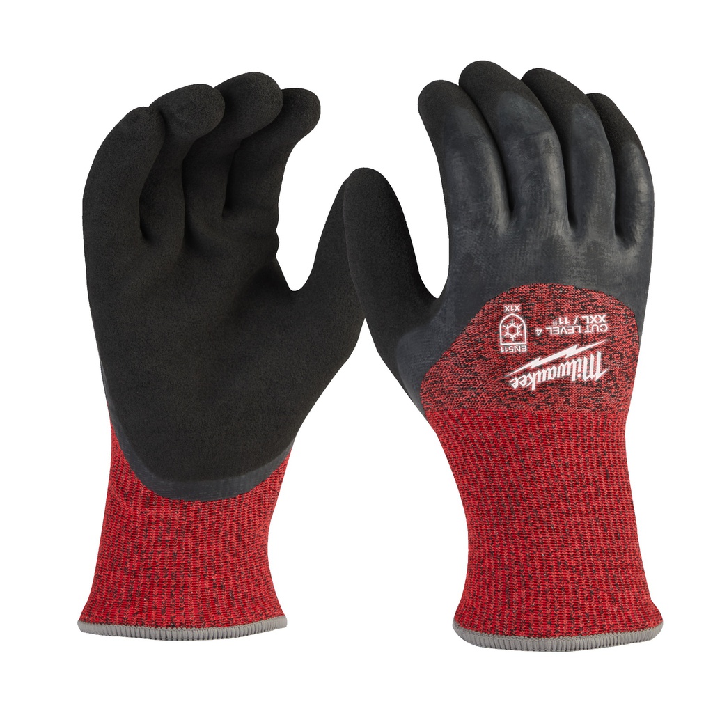 Rękawice odporne na przecięcia - wersja zimowa - poziom ochrony D Milwaukee | Winter Cut D Gloves - 8/M - 1pc