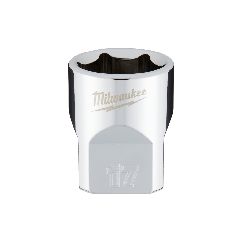 Nasadki chromowane ⅜ ″ Milwaukee | 3/8 Drive Socket - Metric Standard - 17 mm