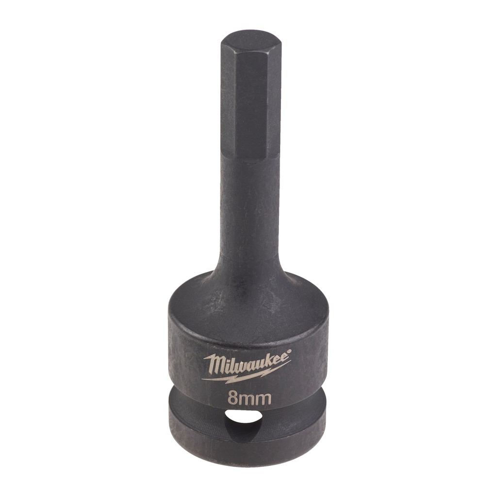 Nasadki udarowe ½″ z końcówką bita HEX Milwaukee | HEX8 1/2" impact bit socket