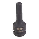 Nasadki udarowe ½″ z końcówką bita HEX Milwaukee | HEX10 1/2" impact bit socket