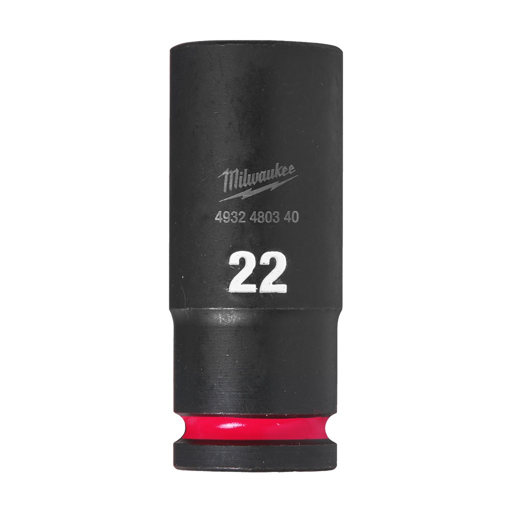 Nasadki Udarowe SHOCKWAVE™ IMPACT DUTY  ½" - długie Milwaukee | 22 mm 1/2" impact socket deep - 1pc