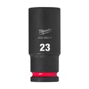 Nasadki Udarowe SHOCKWAVE™ IMPACT DUTY  ½" - długie Milwaukee | 23 mm 1/2" impact socket deep - 1pc