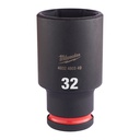 Nasadki Udarowe SHOCKWAVE™ IMPACT DUTY  ½" - długie Milwaukee | 32 mm 1/2" impact socket deep - 1pc