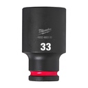 Nasadki Udarowe SHOCKWAVE™ IMPACT DUTY  ½" - długie Milwaukee | 33 mm 1/2" impact socket deep - 1pc