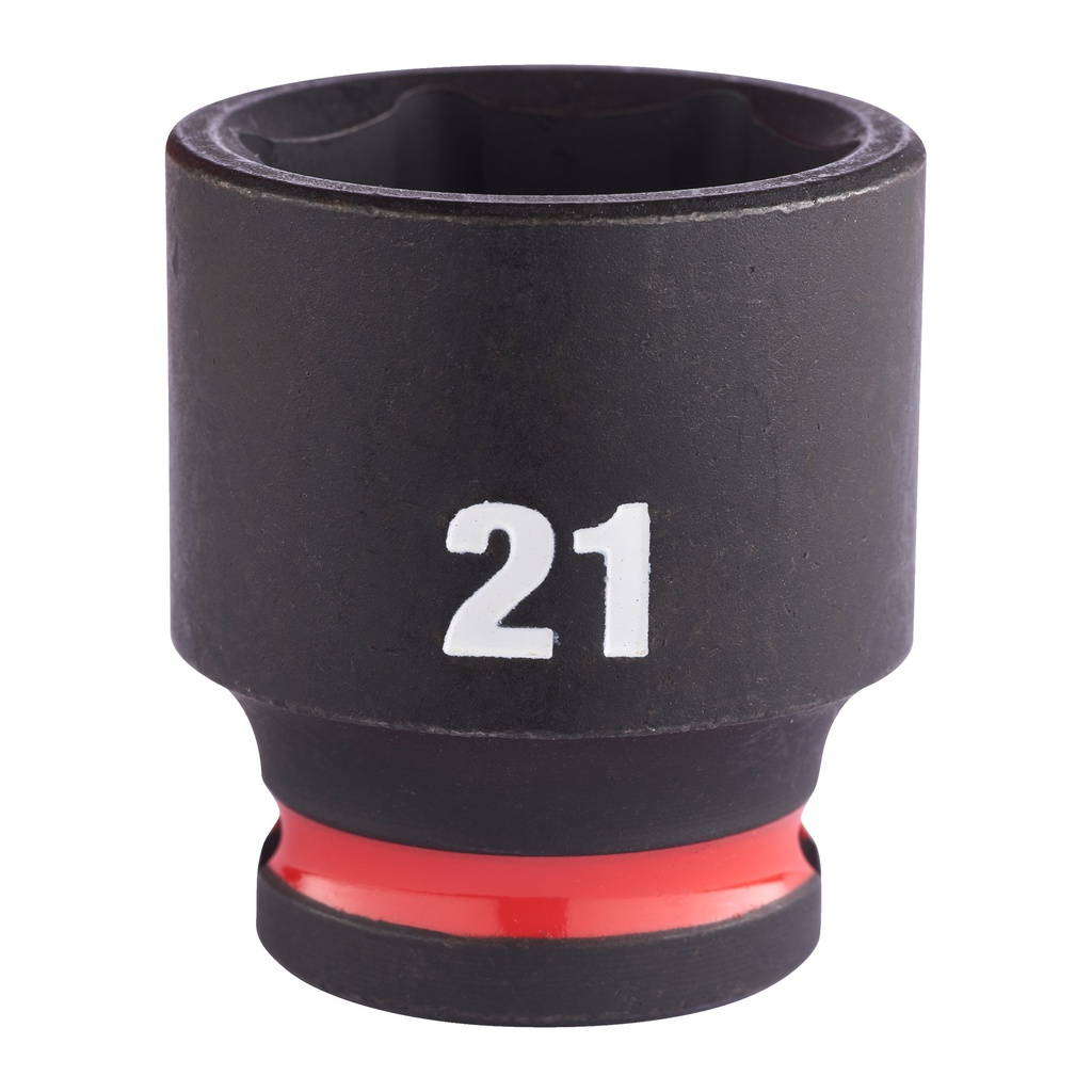 Nasadki Udarowe SHOCKWAVE™ IMPACT DUTY ⅜″ - standardowe Milwaukee | 21 mm 3/8" impact socket STD - 1 pc