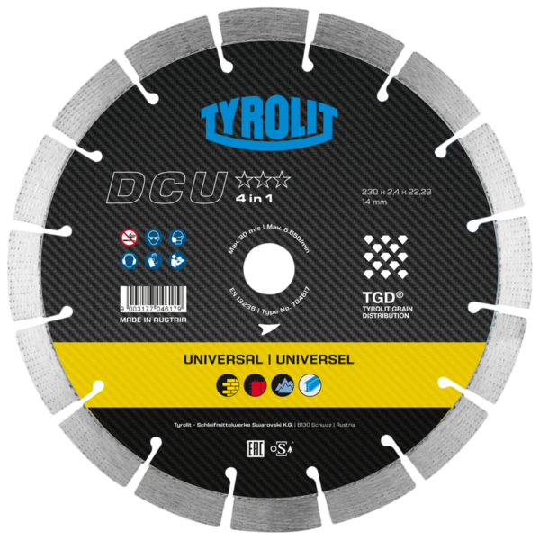 Tarcza diamentowa TYROLIT PREMIUM DCU 4IN1 300 X 2,6 MM X 22,23 MM