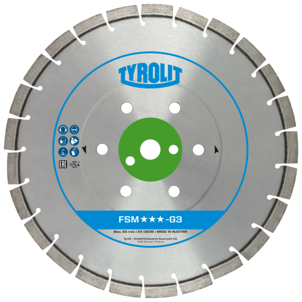 Tarcza diamentowa TYROLIT PREMIUM FSM-G3 350 X 2,8 MM