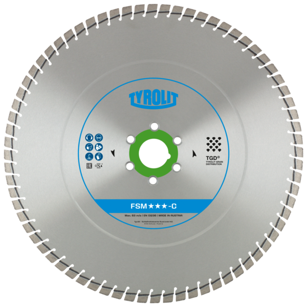 Tarcza diamentowa TYROLIT PREMIUM FSM-C 450 X 5 MM, 35/25,4 MM