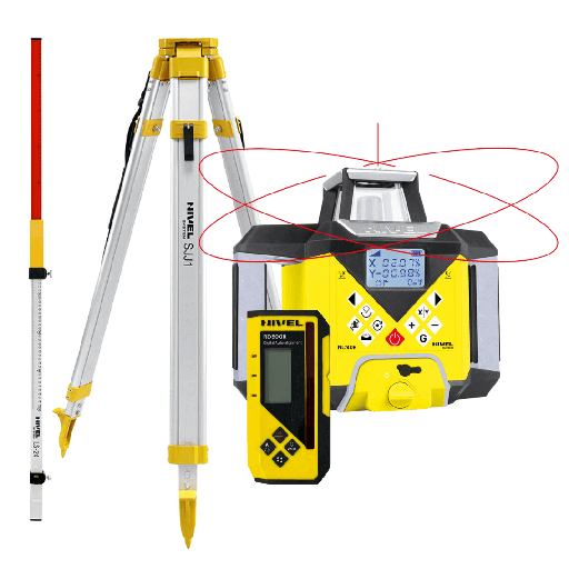 [NL740R-DIGITAL-zestaw1] Niwelator laserowy Nivel System NL740R DIGITAL - ZESTAW statyw SJJ1 + łata LS-24