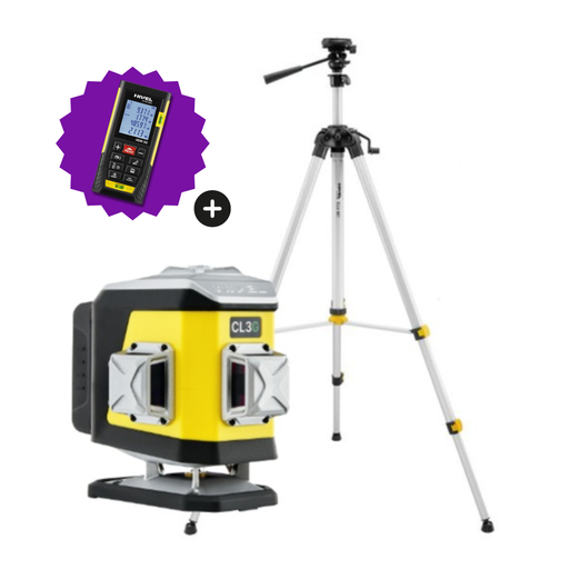 [CL3G-zestaw2] ZESTAW Laser krzyżowy Nivel System CL3G zielony + statyw SJJM1EX