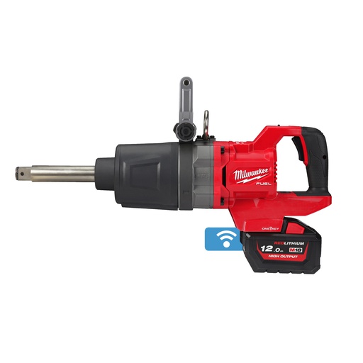 [4933471756] M18 FUEL™ ONE-KEY™ Klucz udarowy 1″ z rękojeścią D, długim wrzecionem i pierścieniem Milwaukee | M18 ONEFHIWF1D-121C