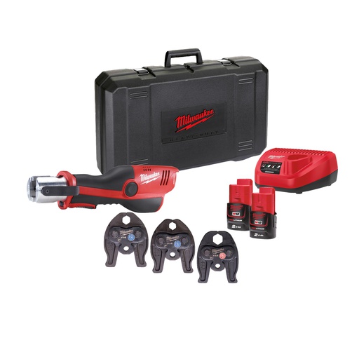 [4933459382] M12™ FORCE LOGIC™ Subkompaktowa hydrauliczna praska do zaciskania rur Milwaukee | M12 HPT-202C V-SET2