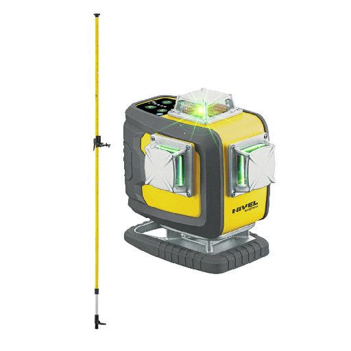 [CL4D-G-zestaw1] Laser budowlany Nivel System CL4D-G - ZESTAW  tyczka rozporowa LP-36