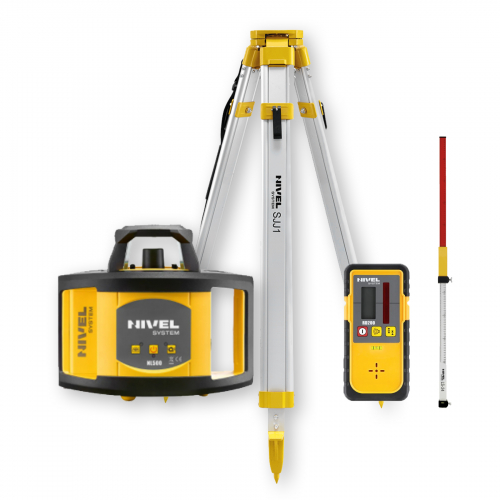 [NL500-zestaw1] Niwelator laserowy Nivel System NL500 - ZESTAW   łata LS-24   statyw SJJ1