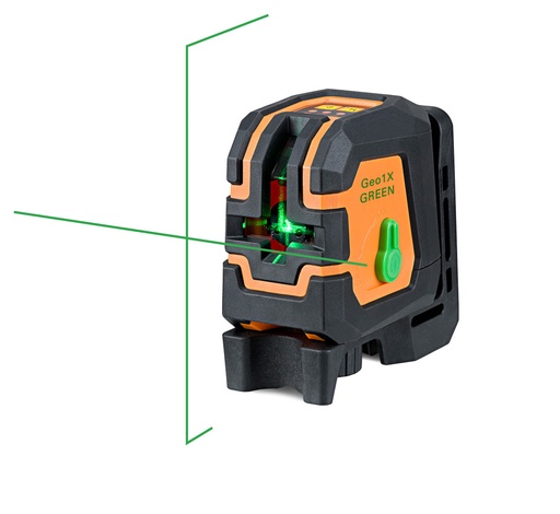 [12-313-18] Laser dwuliniowy krzyżowy geo-FENNEL Geo1X Green zestaw L66-opti